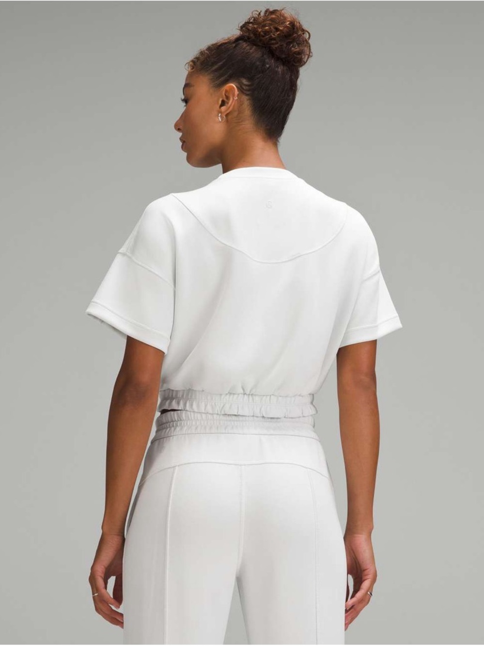 Lululemon Softstreme Gathered T-Shirt in Light vapor